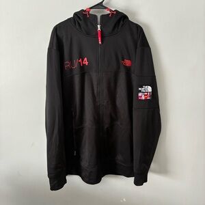 The North Face RU/14 Denali Jacket Sochi Olympics Size XXL Womens Black Full Zip